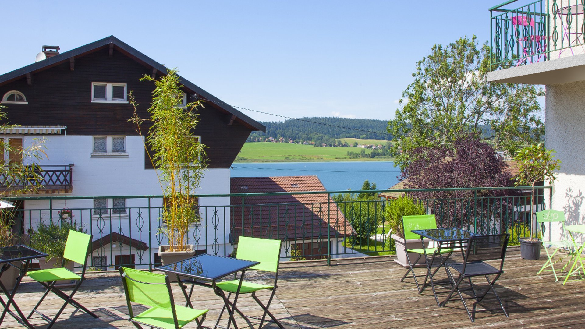 Terrasse chambre hôtel de la poste